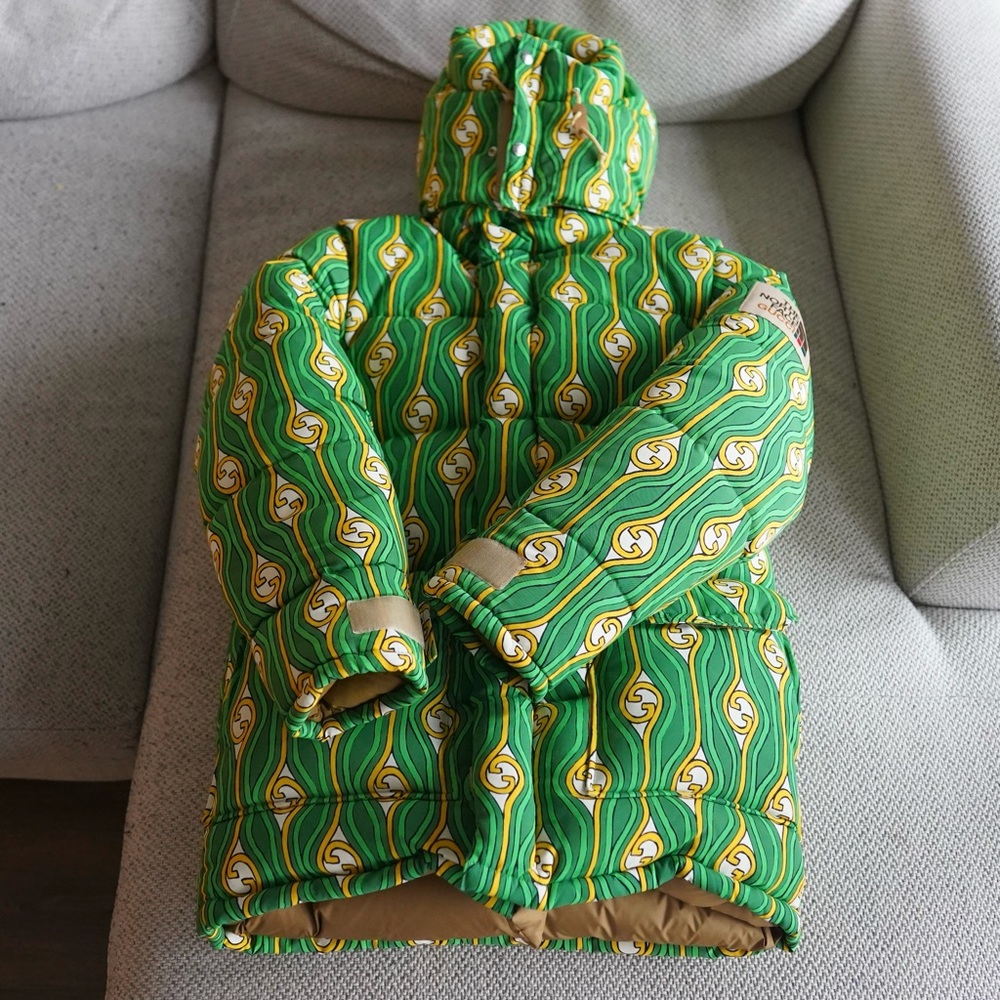 Gucci Green and Yellow Patterned Jacket
